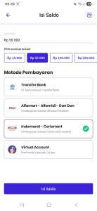 Screenshot Metode Pembayaran Indomaret Isi Pulsa