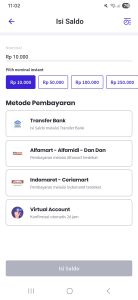 Screenshot Nominal Isi Saldo Isi Pulsa