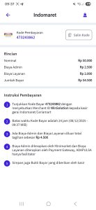 Screenshot Pembayaran Indomaret Isi Pulsa