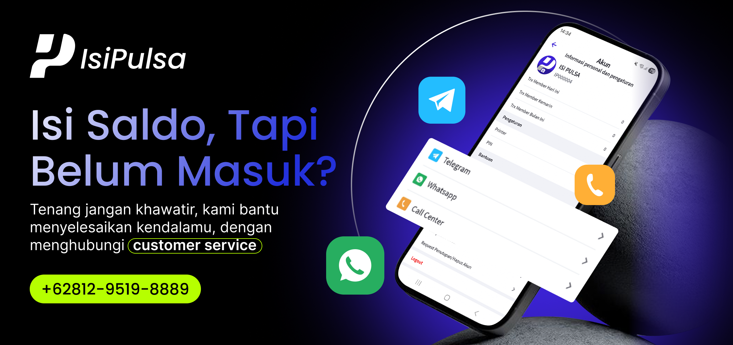 DEPOSIT - ISI PULSA BELUM MASUK